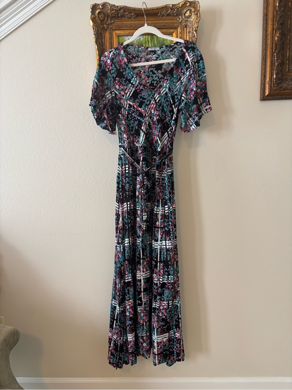 Meaveor Floral V-Neck Maxi Dress